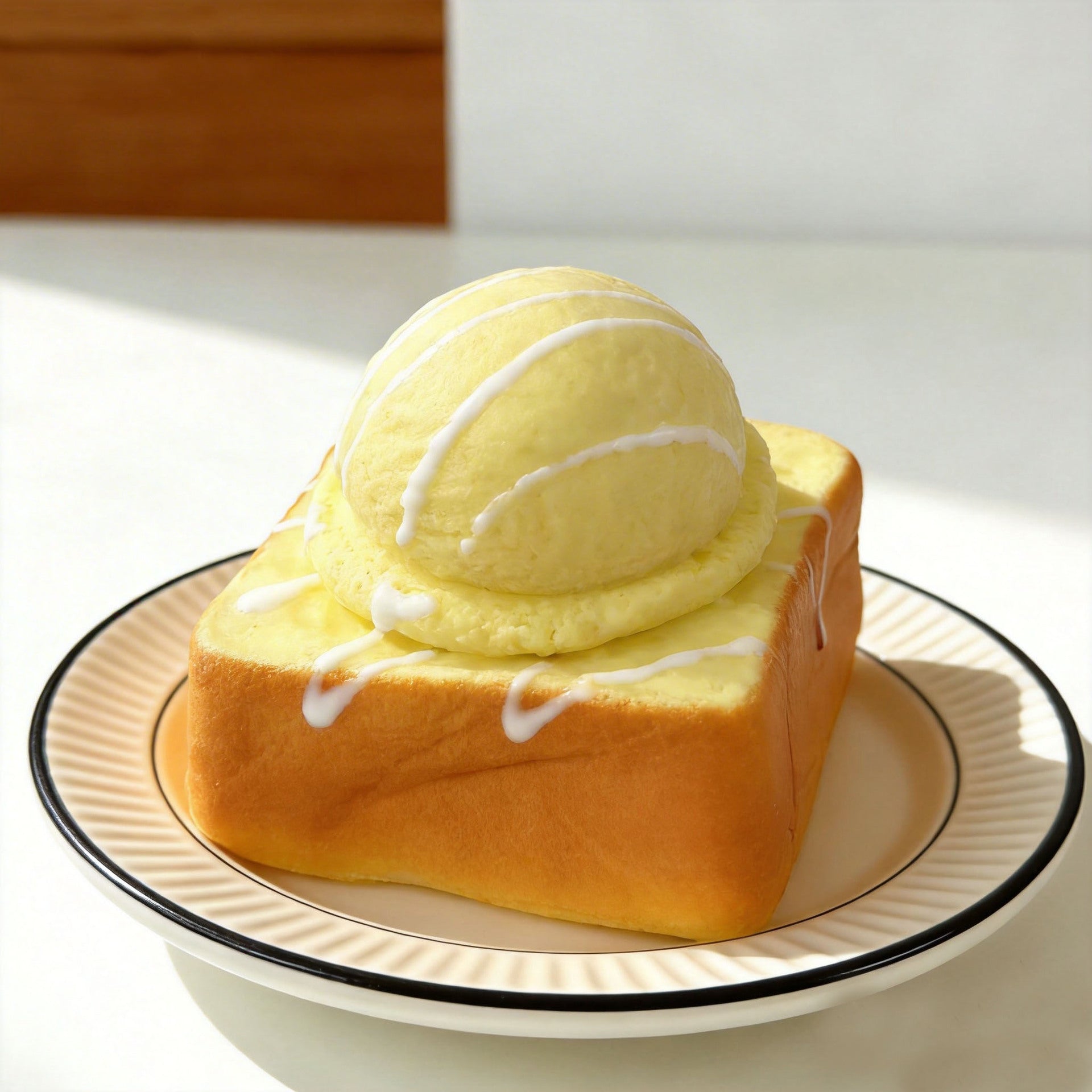 Toast & Ice Cream Squishy | Slow Rising Bread Toy