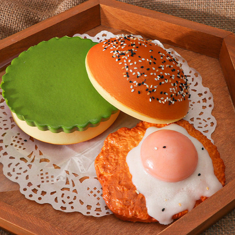 Burger & Breakfast Squishy | Jumbo Slow Rising Toy