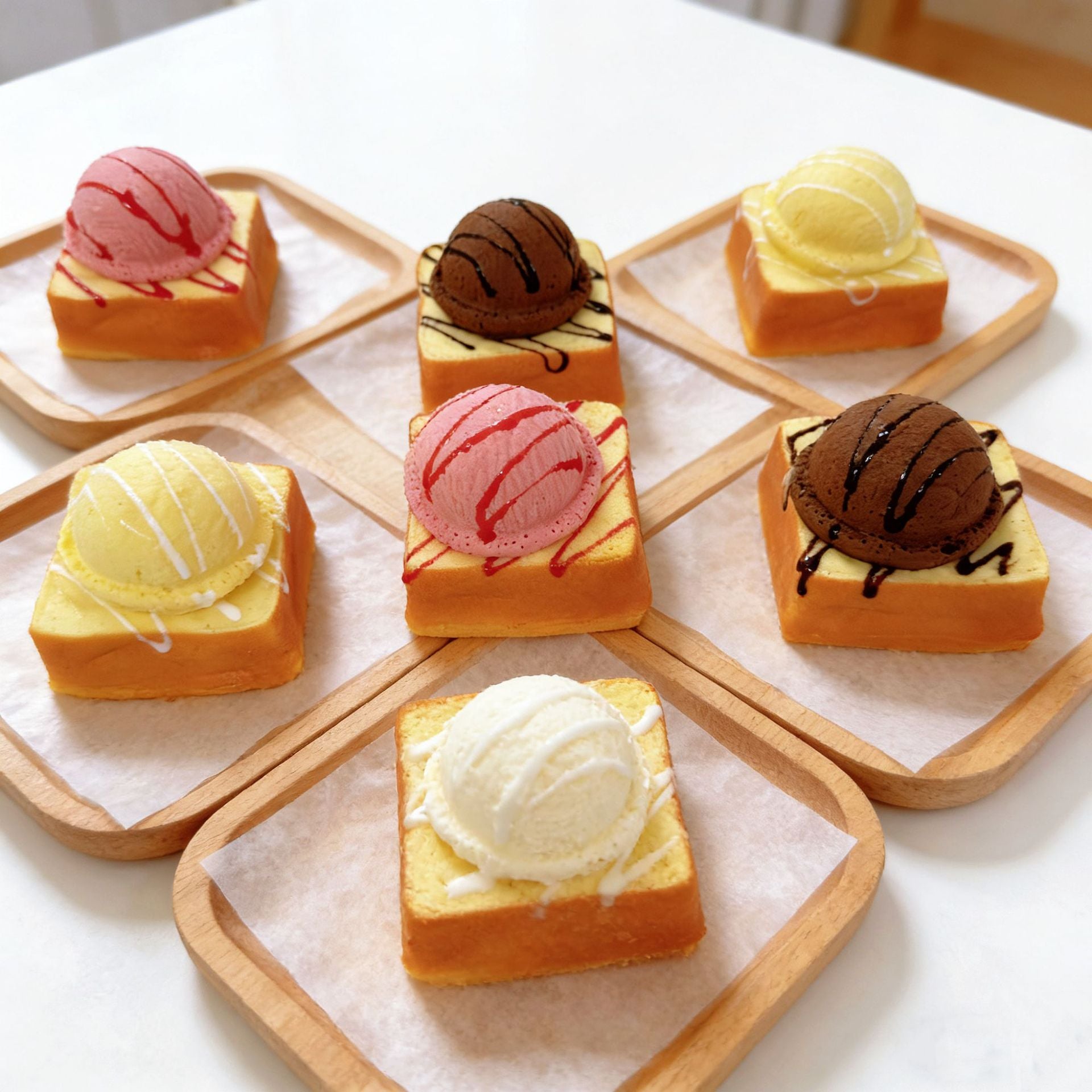 Toast & Ice Cream Squishy | Slow Rising Bread Toy