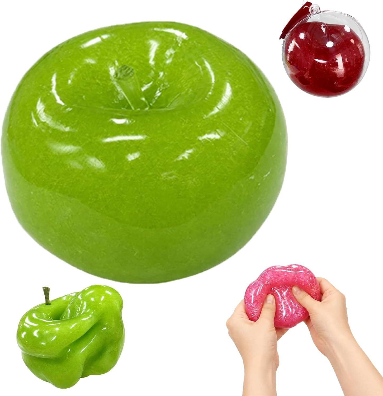 Moldable Apple Squishy | Squeeze, Crush & Reshape