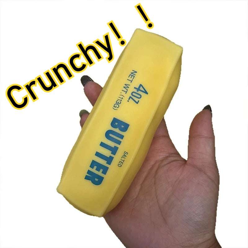 Crunchy Butter Stick Squishy | ASMR Slow-Rise Fidget