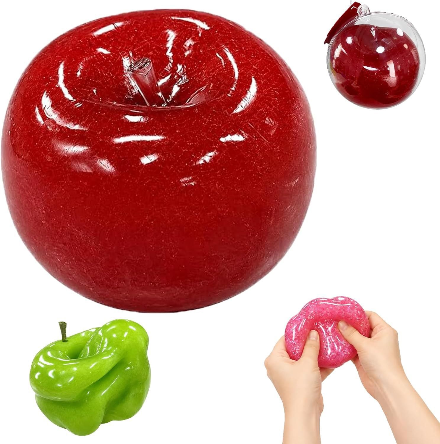Moldable Apple Squishy | Squeeze, Crush & Reshape