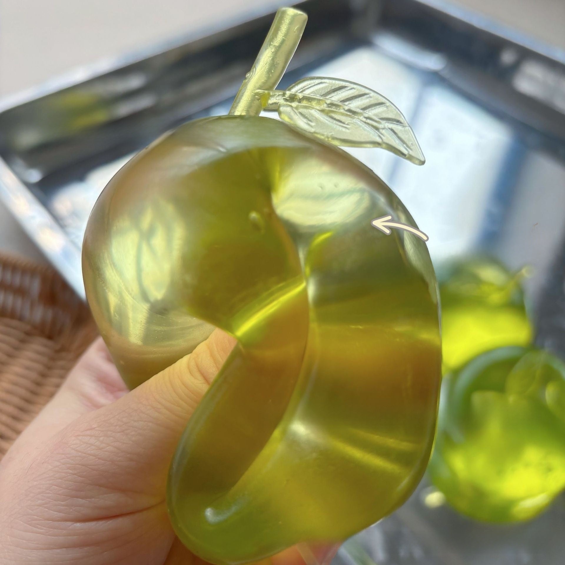 Maltose Apple Squishy | Glossy Slow-Rise Stress Toy