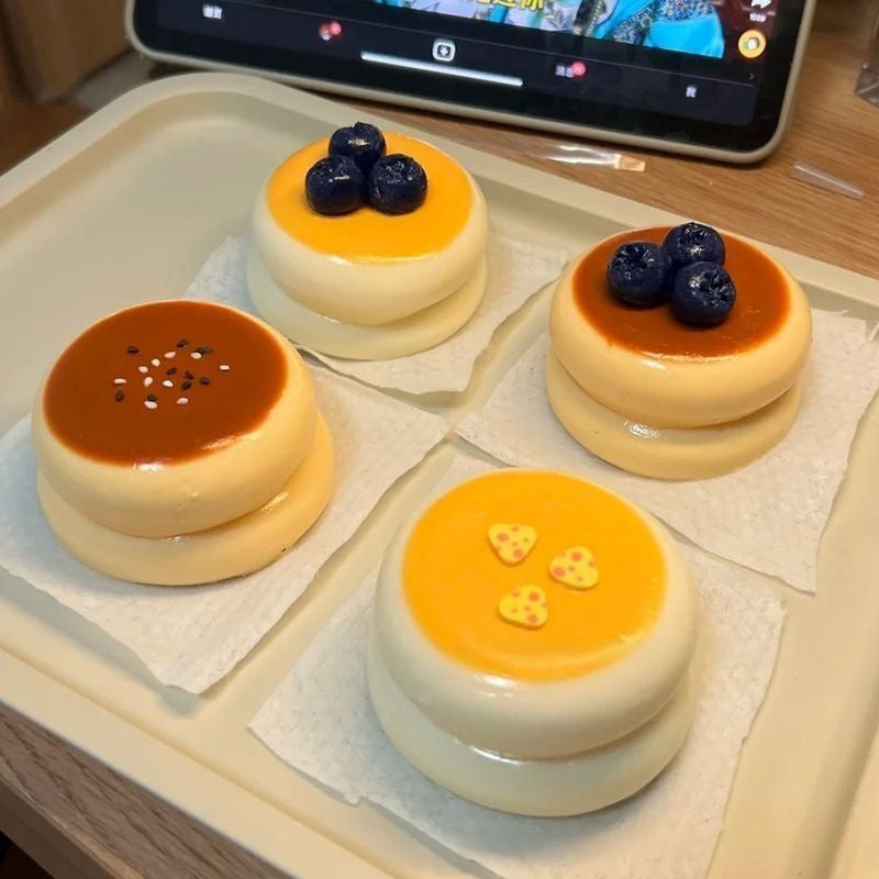 Souffle Cake Squishy | Slow-Rise Dessert Stress Toy