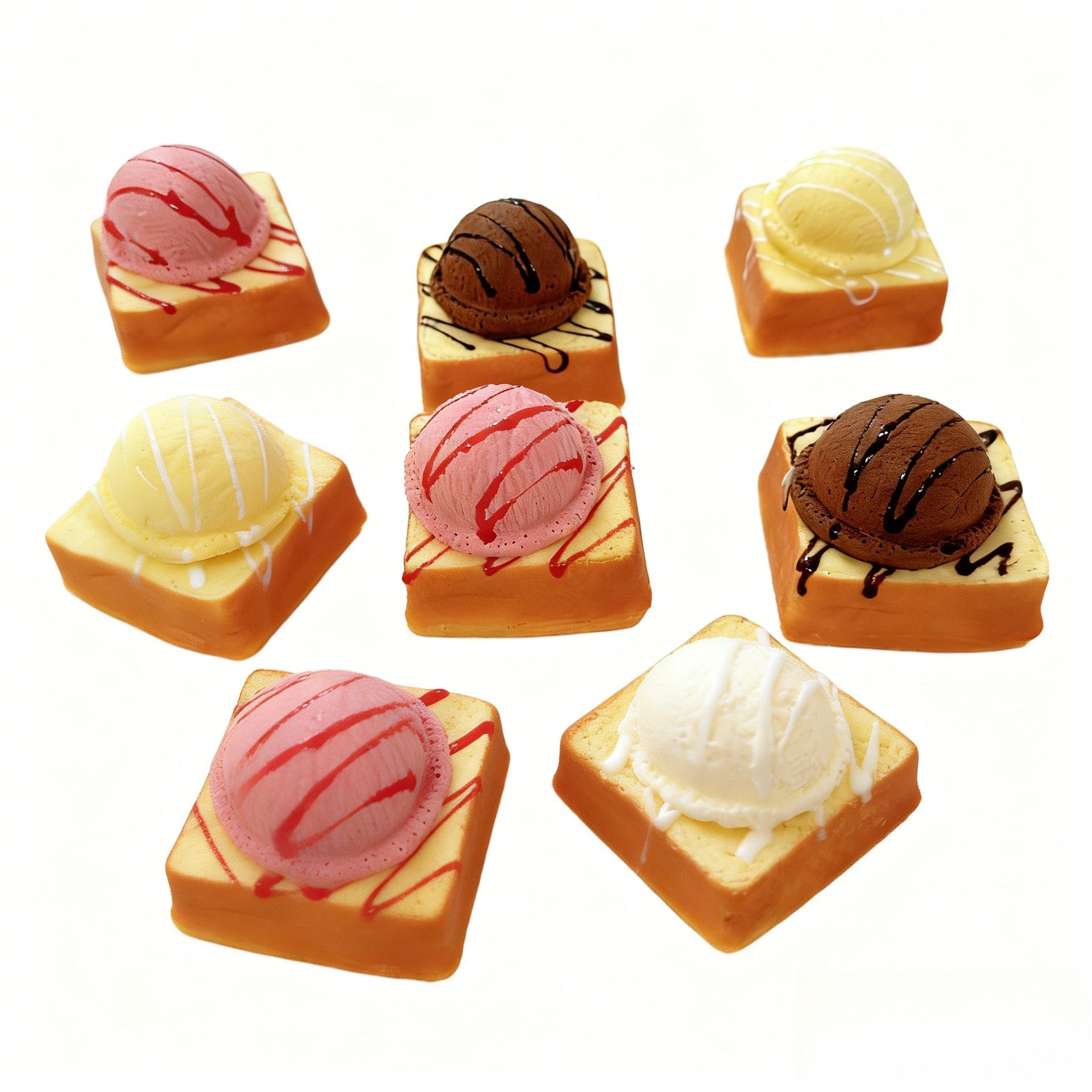 Toast & Ice Cream Squishy | Slow Rising Bread Toy