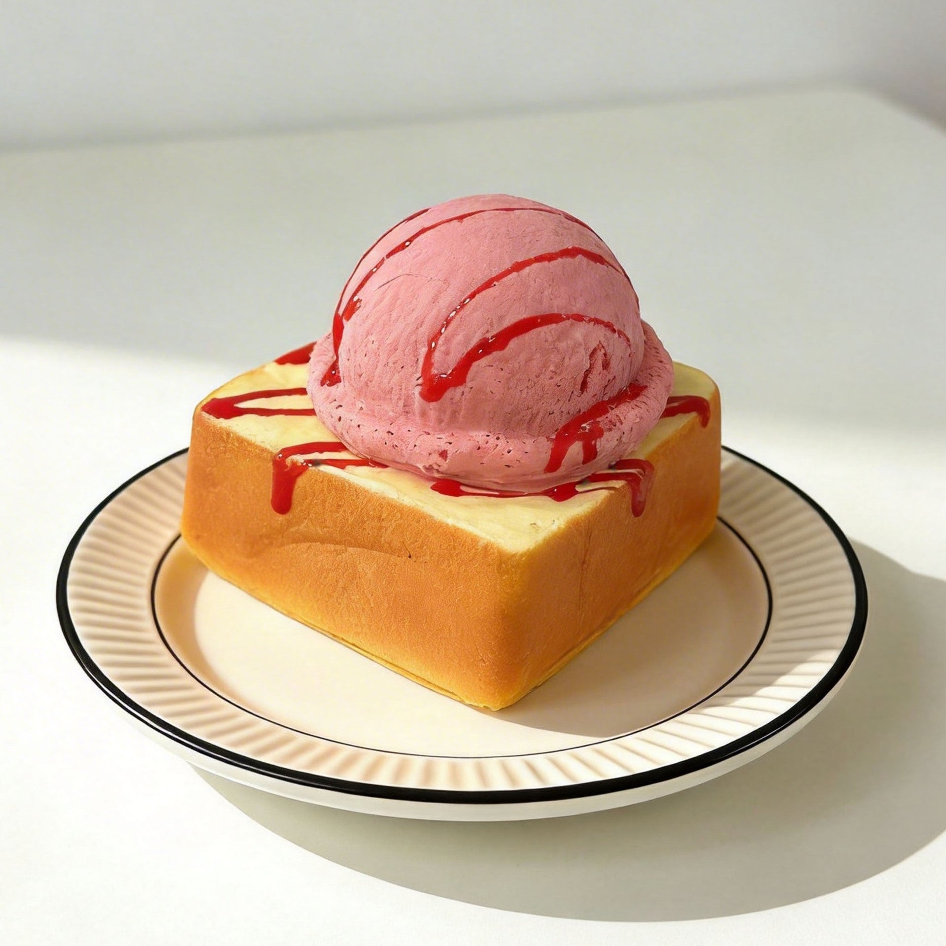 Toast & Ice Cream Squishy | Slow Rising Bread Toy