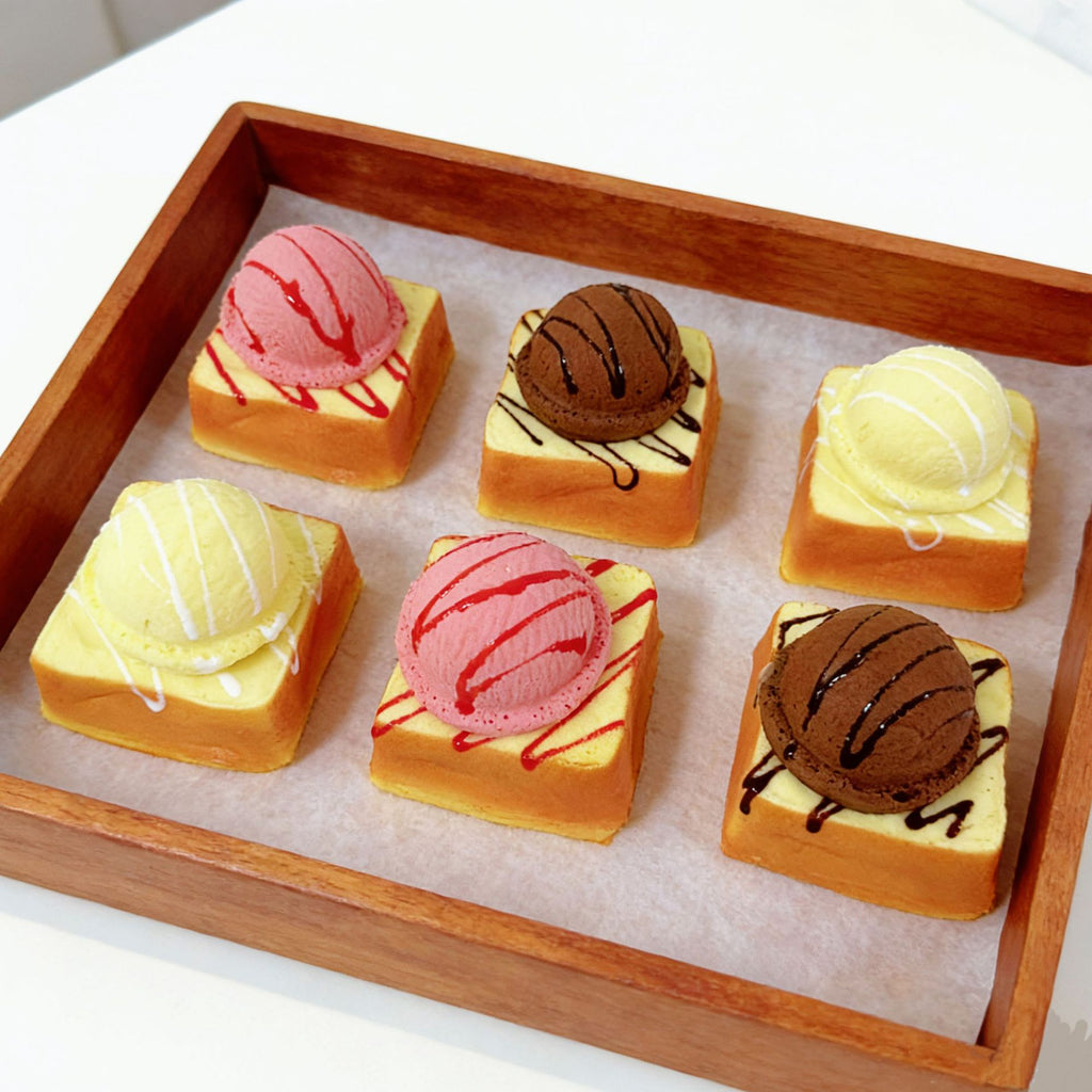 Toast & Ice Cream Squishy | Slow Rising Bread Toy