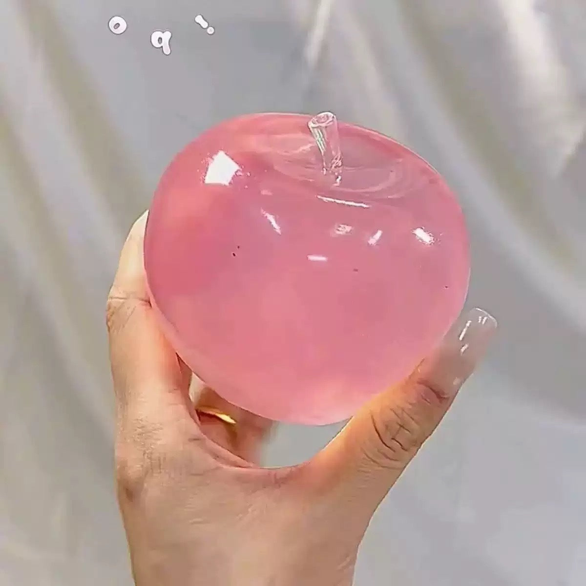 Glossy Apple Squishy | Soft Slow-Rise Stress Ball